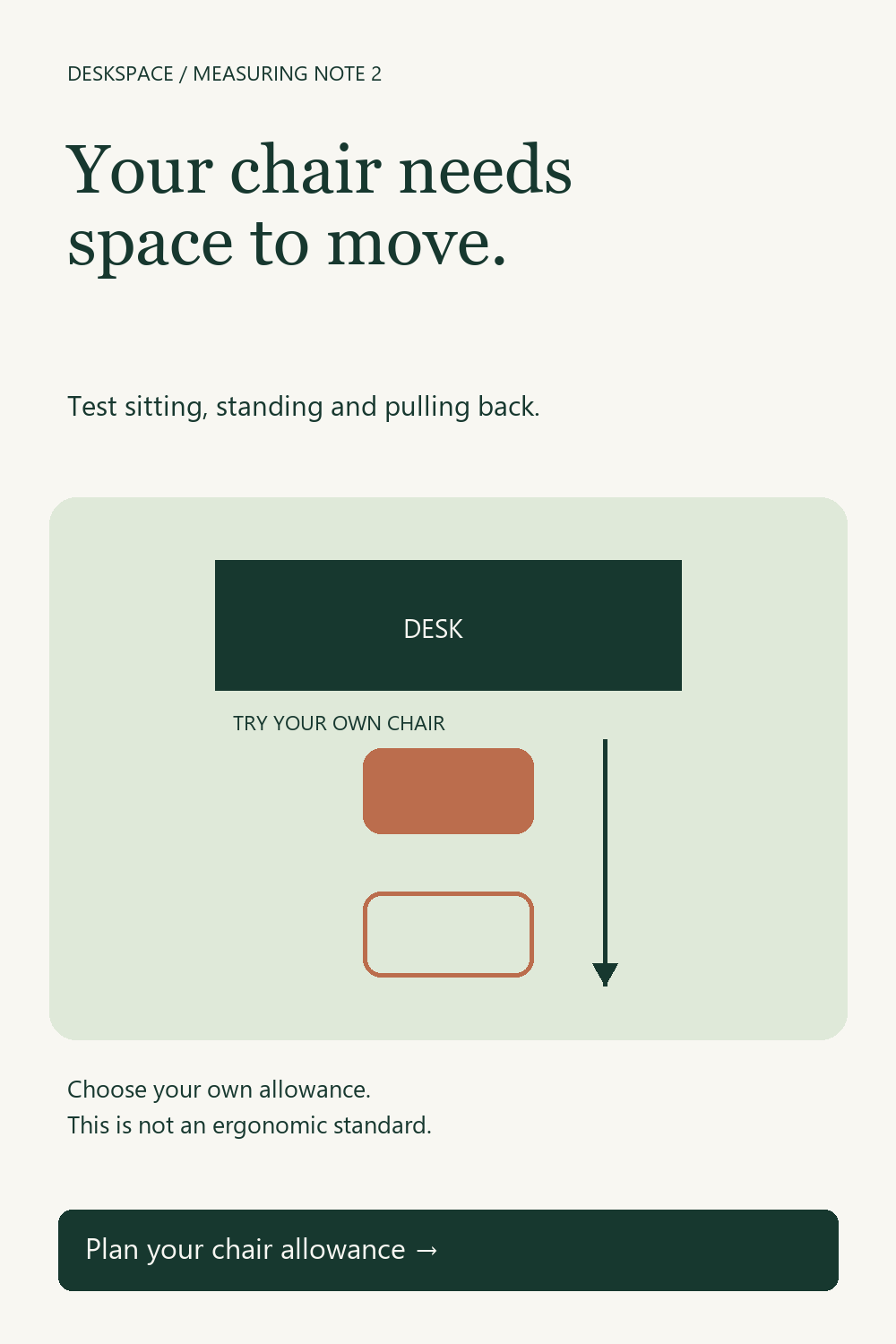 How Much Space Should You Leave Behind a Desk Chair?